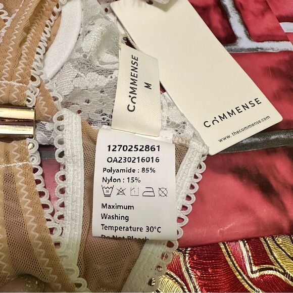 French women Bra ultra thin lace flower size M - Picture 6 of 11